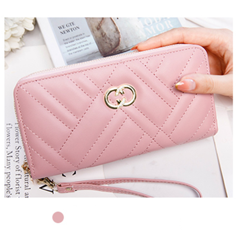 Urban Minimalist PU Leather Tri-Fold Wallet (Pink)
